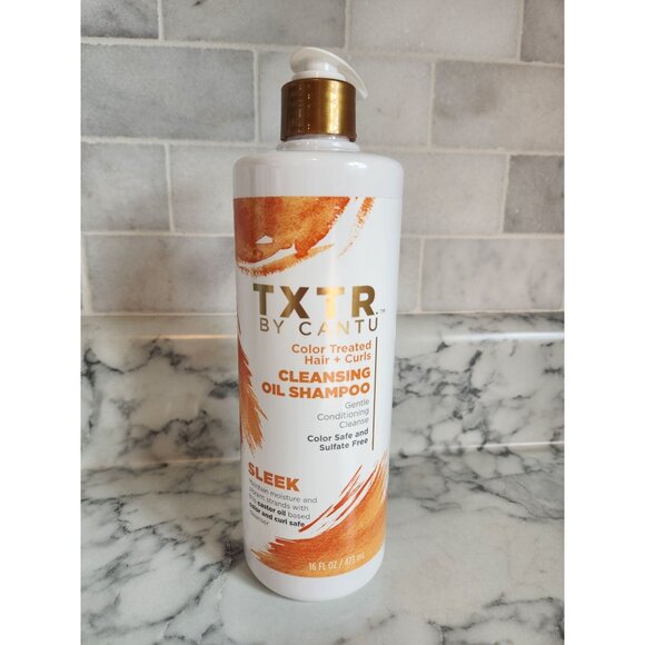 TXTR By Cantu Cleansing Oil Shampoo For Color Treated Hair & Curls 16 Fl Oz - Picture 1 of 2